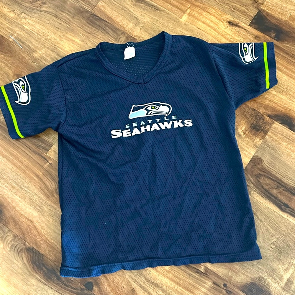 Seahawks mesh practice jersey boys medium
